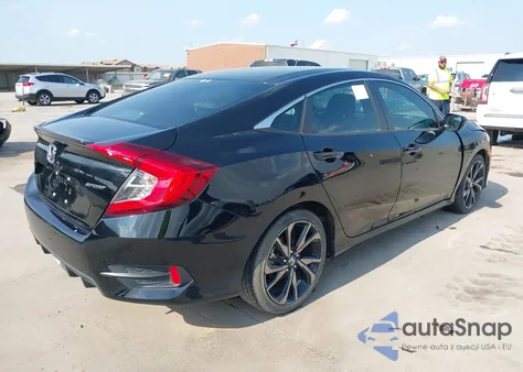 2021 Honda Civic Sport из США, поврежденный, VIN 2HGFC2F84MH536205